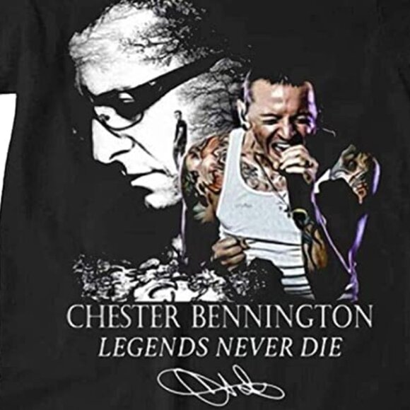 Linkin Park T-Shirt Legends Never Die Signature Rock Band Fan Graphic Tee 96 - Picture 2 of 5